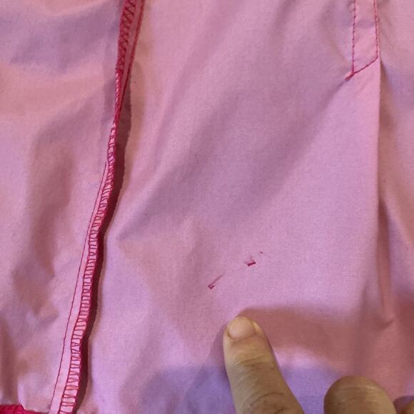 Columbia Jacket Windbreaker Full Zip Stowaway Hood Lightweight Pink Size Small - Picture 7 of 14